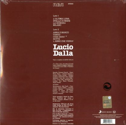 Retro Copertina - Lucio Dalla - Lucio Dalla