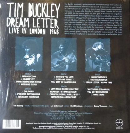 Tim Buckley ‎– Dream Letter (Live In London 1968) retro